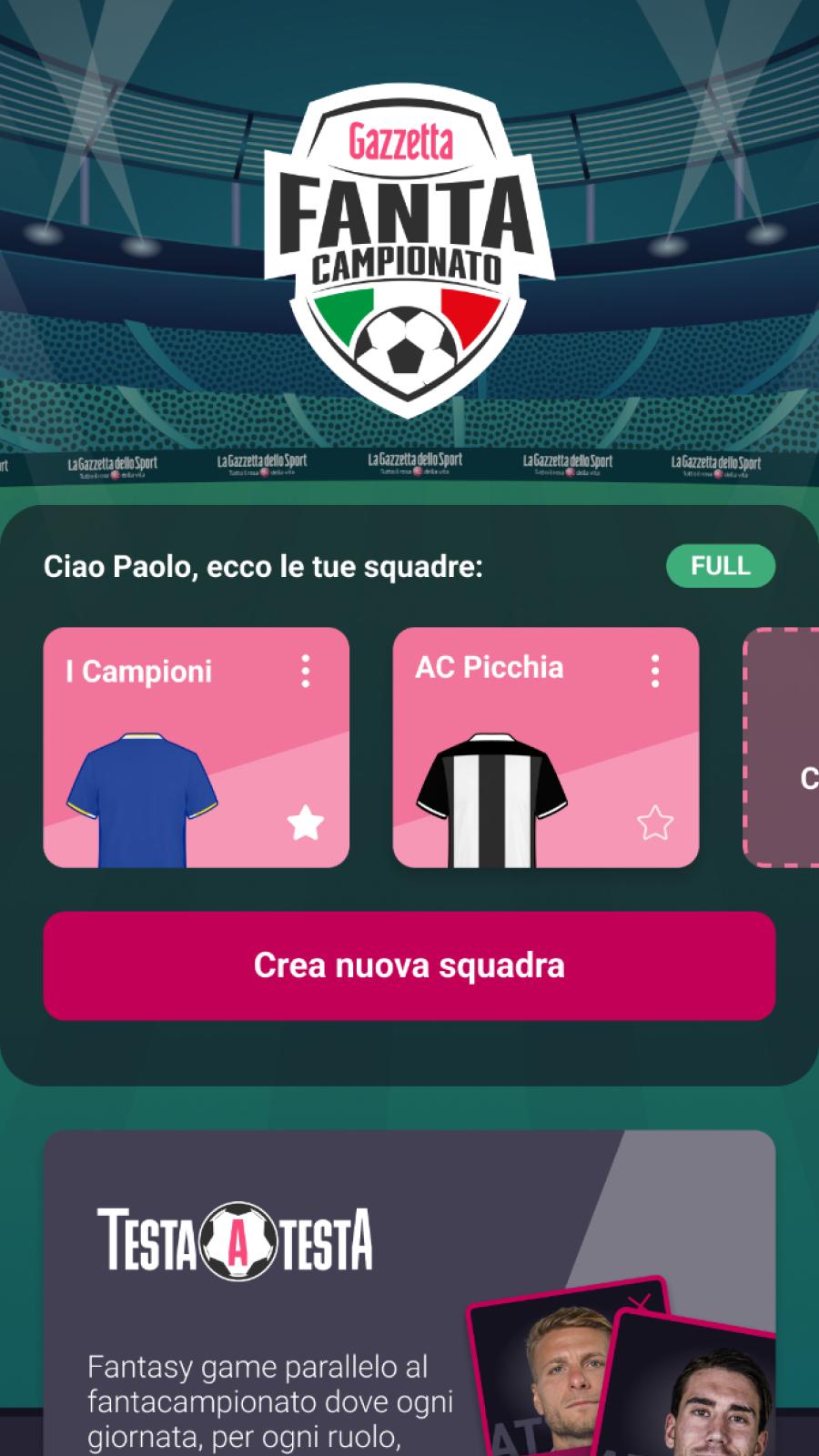 Preview Gazzetta Fantacampionato: Exploring Fanta5 and Head-to-Head Game Modes