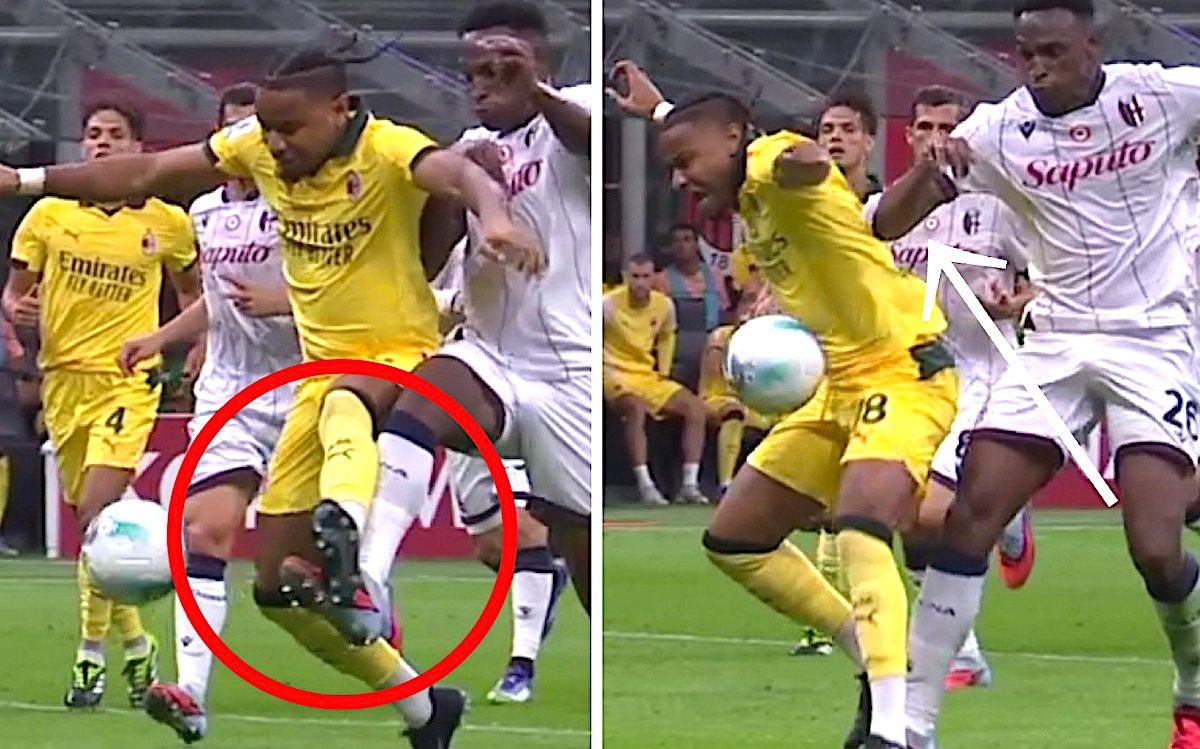 Preview Penalty Denied to Nkunku in Milan-Bologna: Referees Fabbri and Marcenaro Suspended