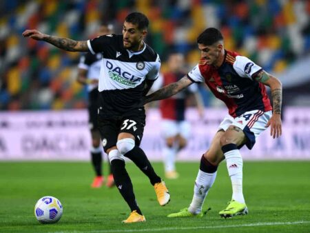 Udinese’s Wasteful Performance Leads to Regrets; Cagliari Praises Borrelli