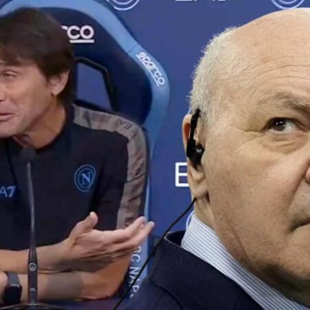 Marotta: “Napoli is the Clear Favorite for the Scudetto. Palestra is Not an Objective”