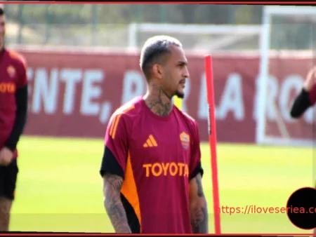 Allenamento Roma pre-Atalanta: Mancini pronto, Wesley ancora assente